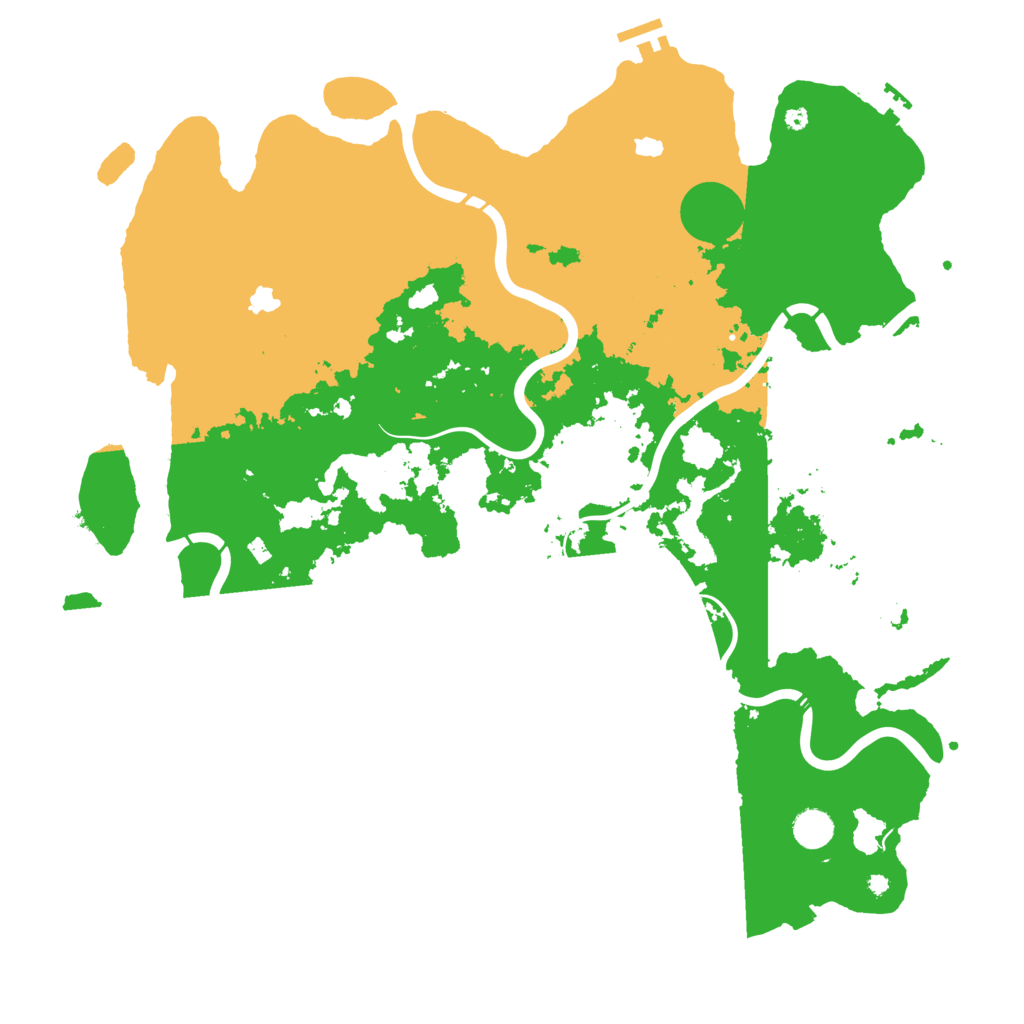 Biome Rust Map: Procedural Map, Size: 4500, Seed: 445285399