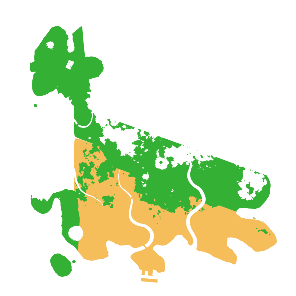 Biome Rust Map: Procedural Map, Size: 3600, Seed: 1294433593