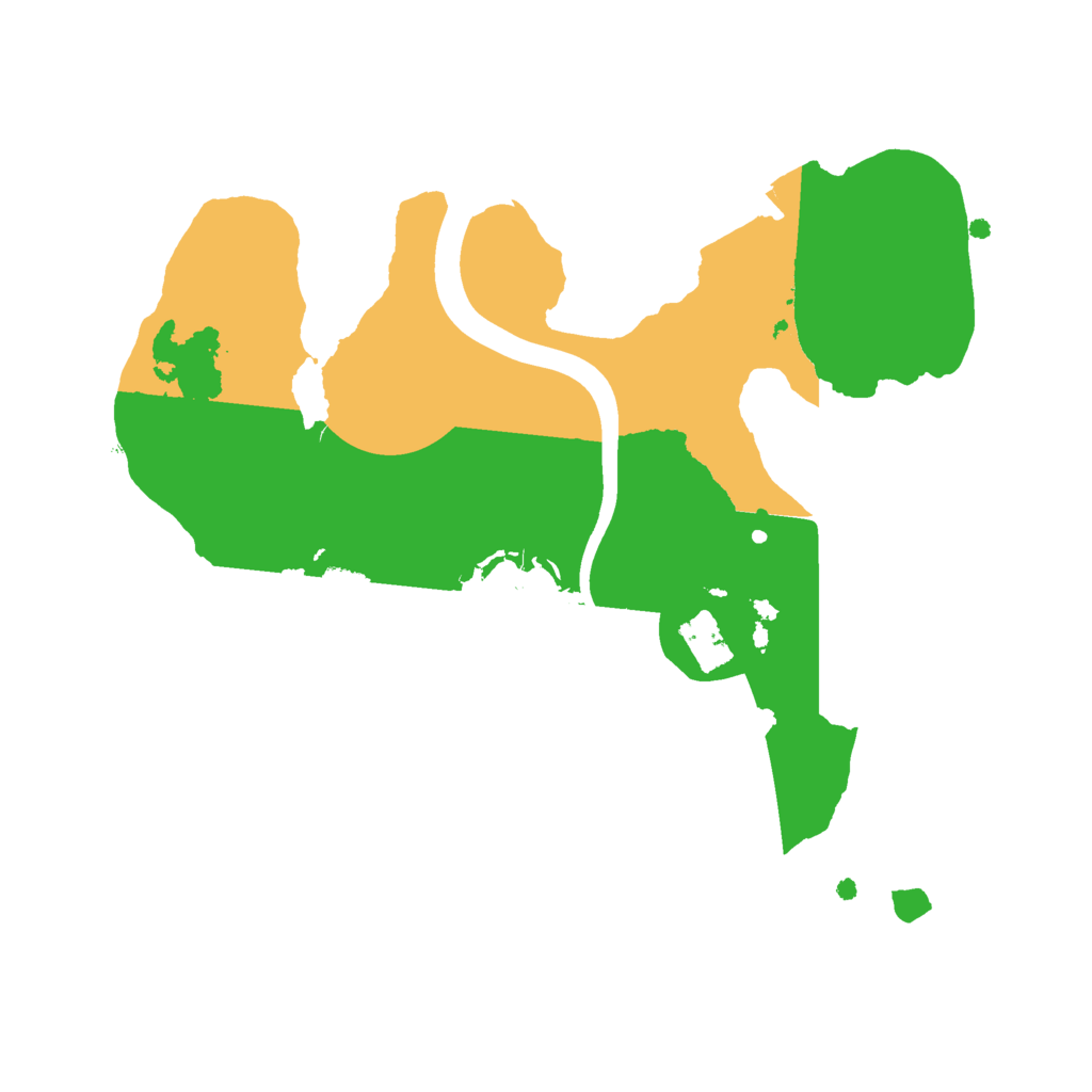 Biome Rust Map: Procedural Map, Size: 2100, Seed: 76457