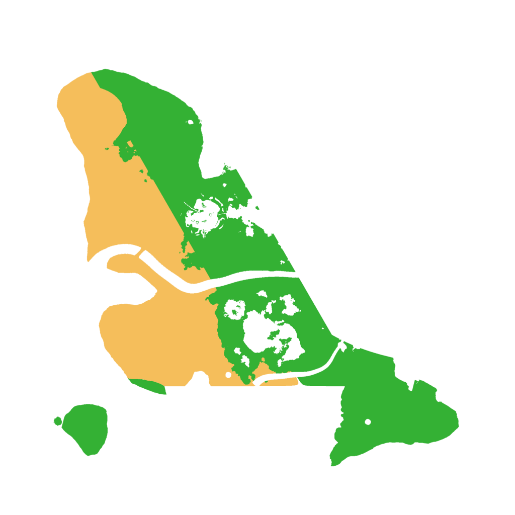 Biome Rust Map: Procedural Map, Size: 2500, Seed: 1381485108