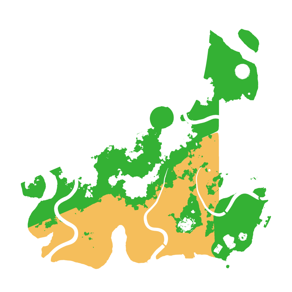 Biome Rust Map: Procedural Map, Size: 3500, Seed: 1145965721