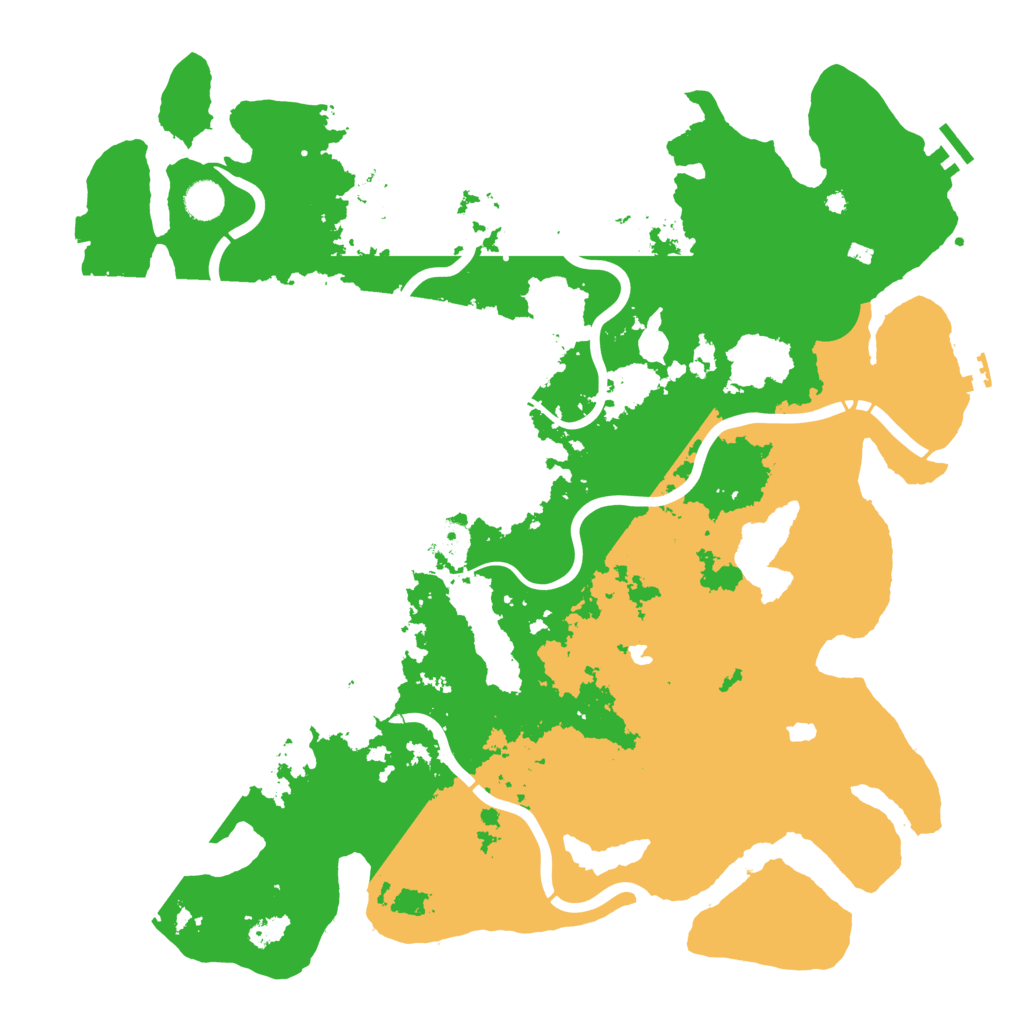 Biome Rust Map: Procedural Map, Size: 4500, Seed: 295445