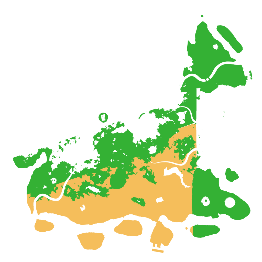 Biome Rust Map: Procedural Map, Size: 4500, Seed: 1999215939