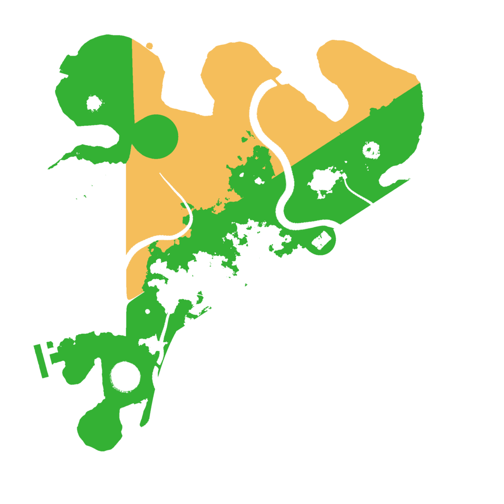 Biome Rust Map: Procedural Map, Size: 3000, Seed: 20365