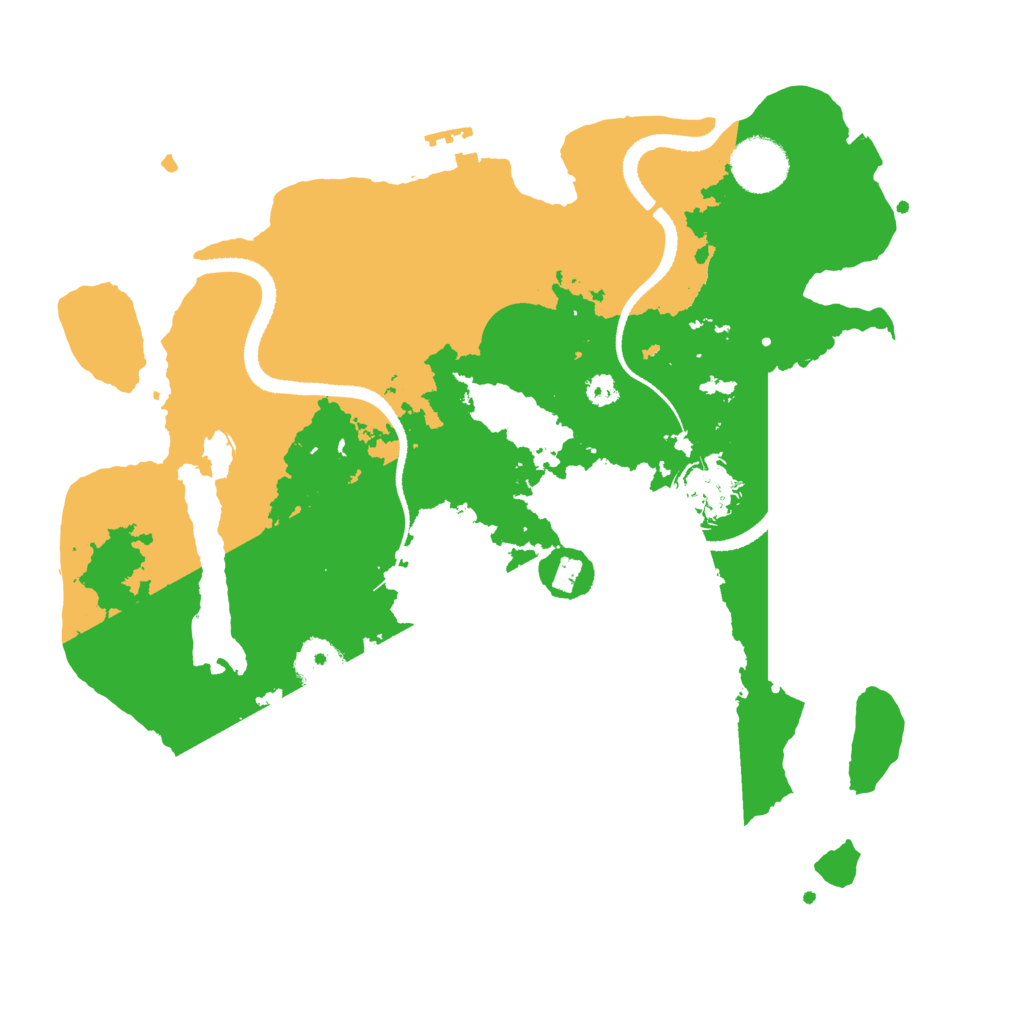 Biome Rust Map: Procedural Map, Size: 3250, Seed: 85473