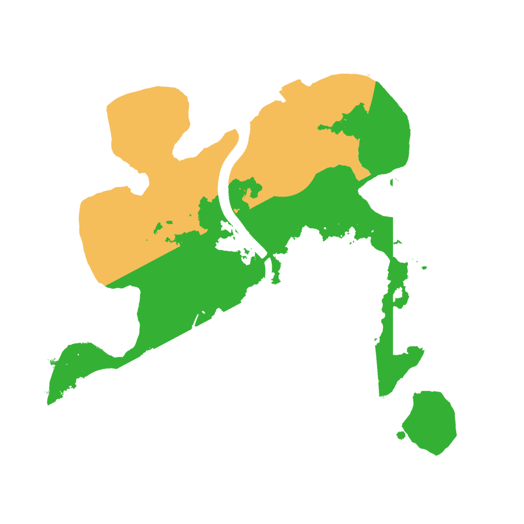 Biome Rust Map: Procedural Map, Size: 2500, Seed: 1072680746