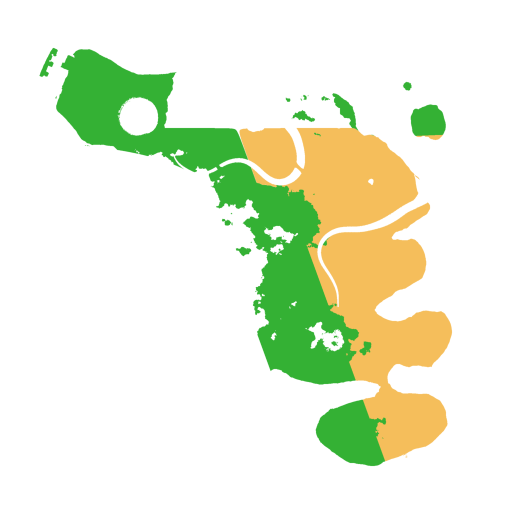 Biome Rust Map: Procedural Map, Size: 2500, Seed: 456782158