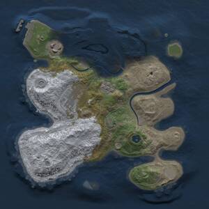 Thumbnail Rust Map: Procedural Map, Size: 2500, Seed: 456782158, 8 Monuments