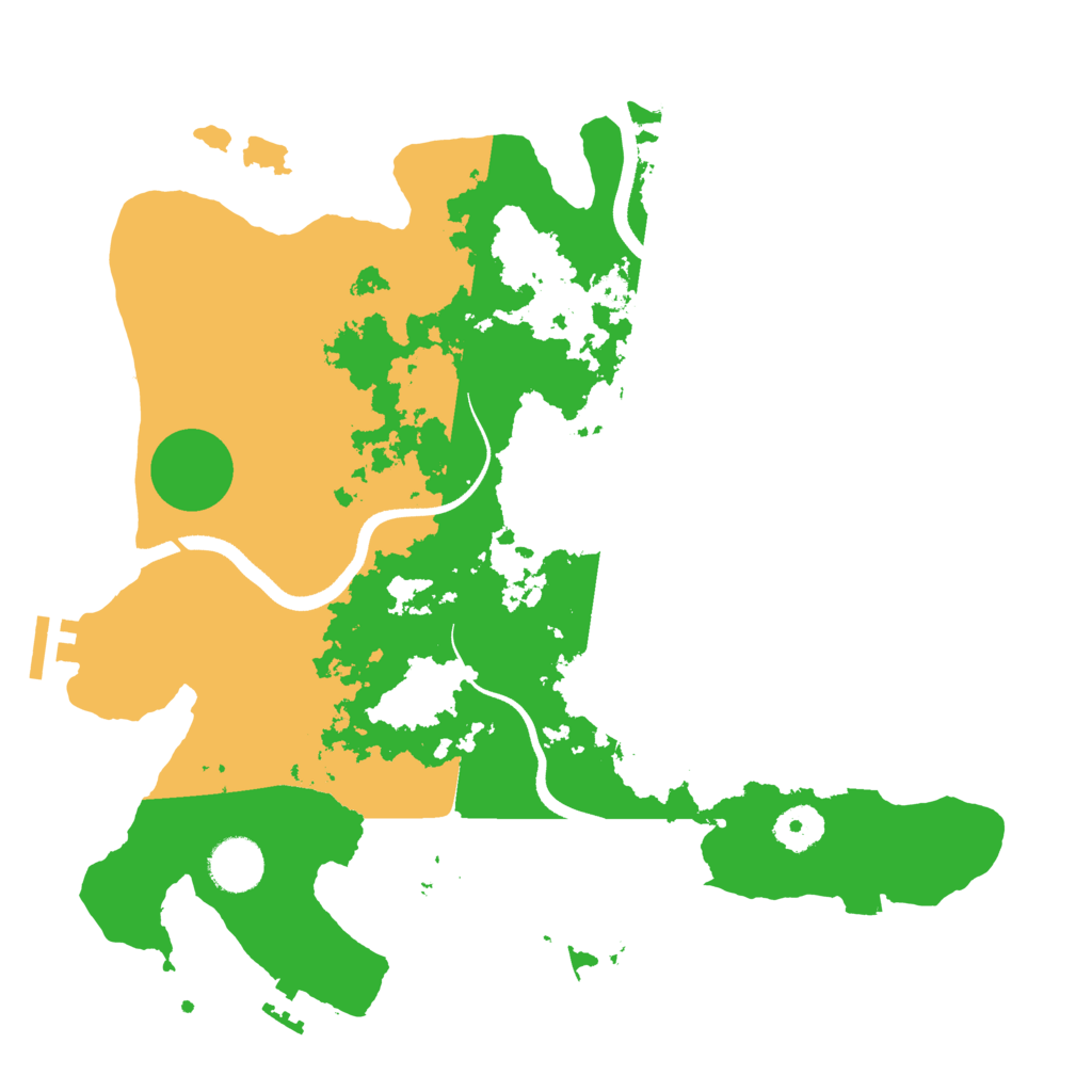 Biome Rust Map: Procedural Map, Size: 3500, Seed: 1614242055
