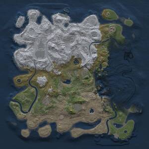 Thumbnail Rust Map: Procedural Map, Size: 4250, Seed: 9035768, 15 Monuments