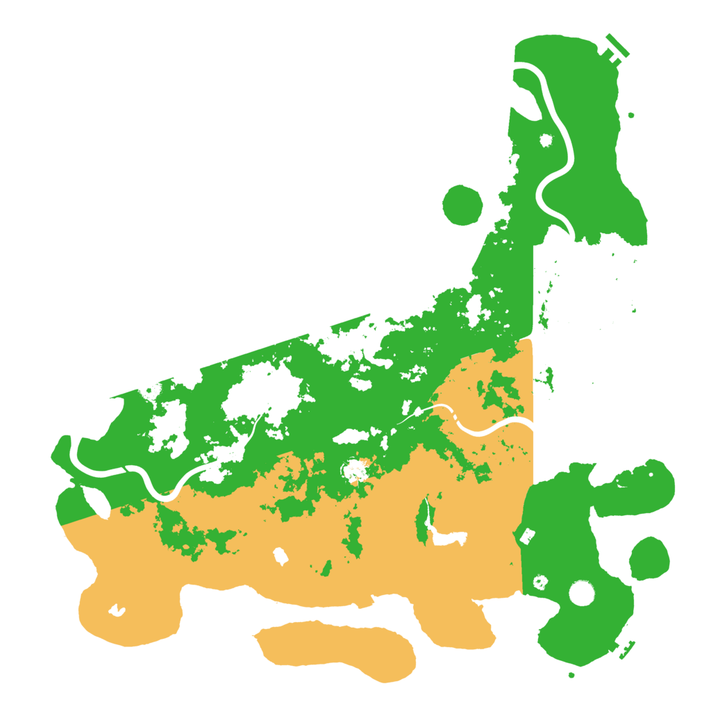 Biome Rust Map: Procedural Map, Size: 4900, Seed: 12131542