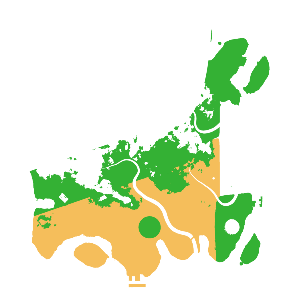 Biome Rust Map: Procedural Map, Size: 3500, Seed: 23144786