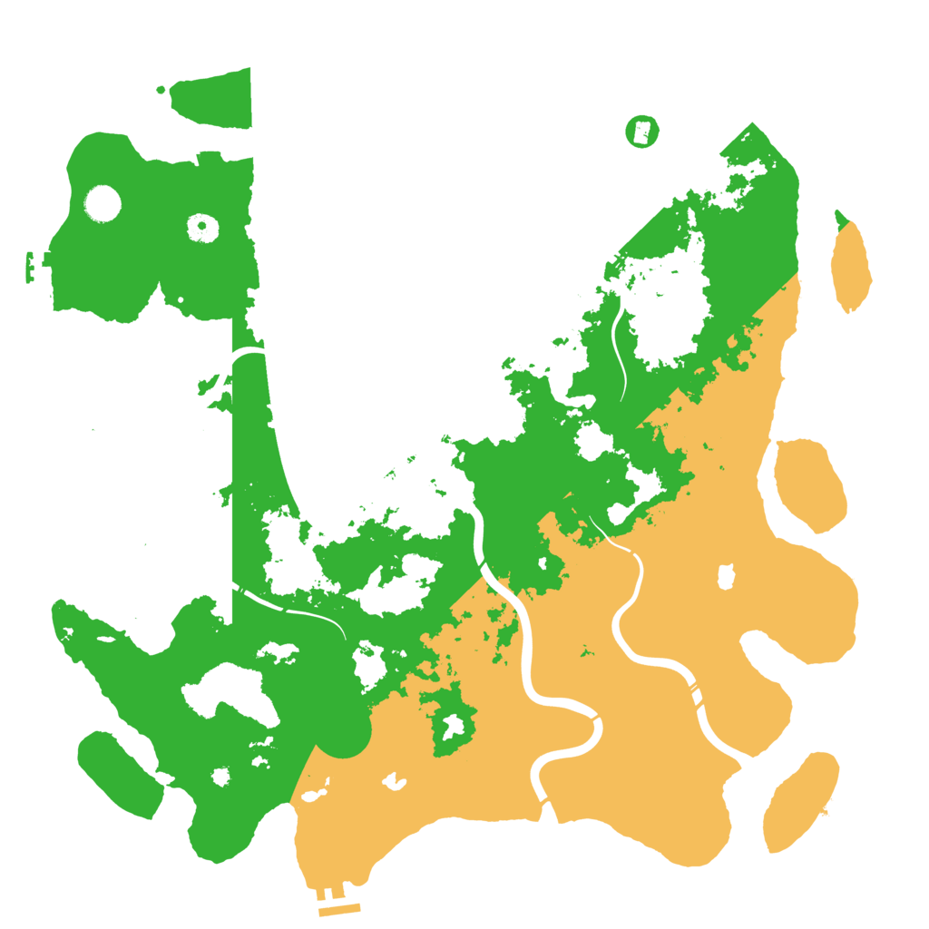 Biome Rust Map: Procedural Map, Size: 4500, Seed: 1026221734