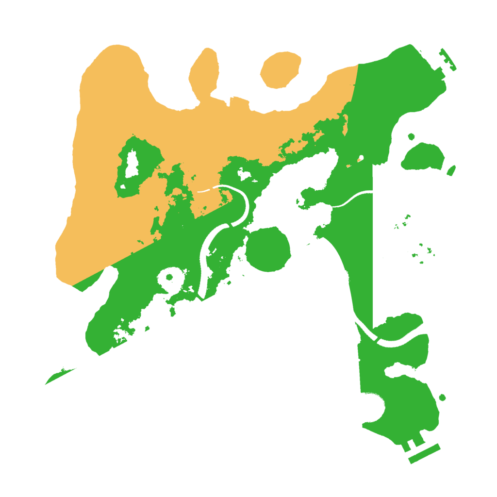 Biome Rust Map: Procedural Map, Size: 3000, Seed: 653346955