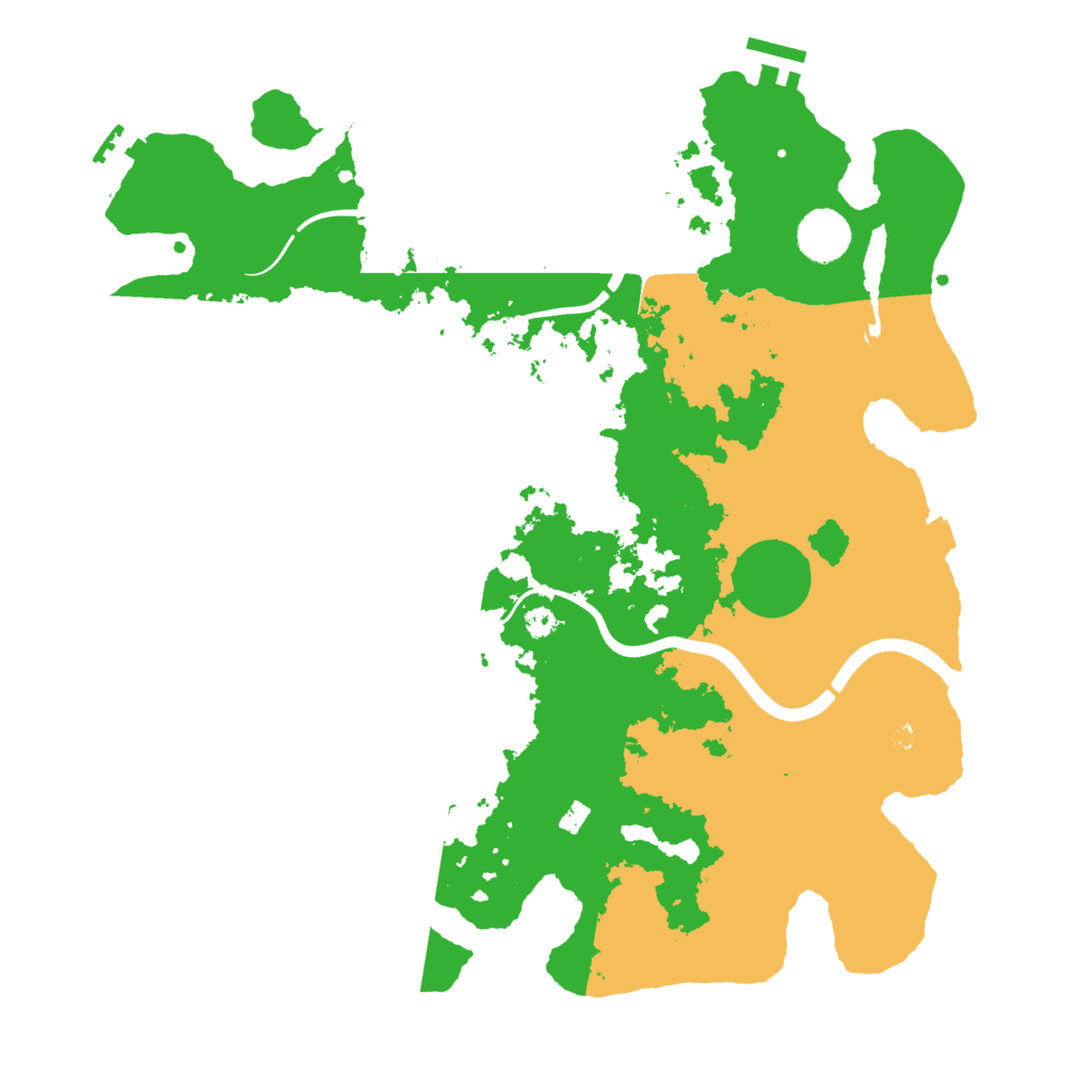 Biome Rust Map: Procedural Map, Size: 3700, Seed: 1437272335