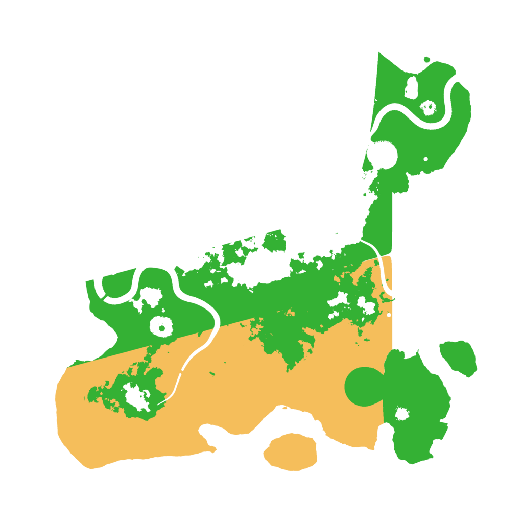 Biome Rust Map: Procedural Map, Size: 3500, Seed: 12495