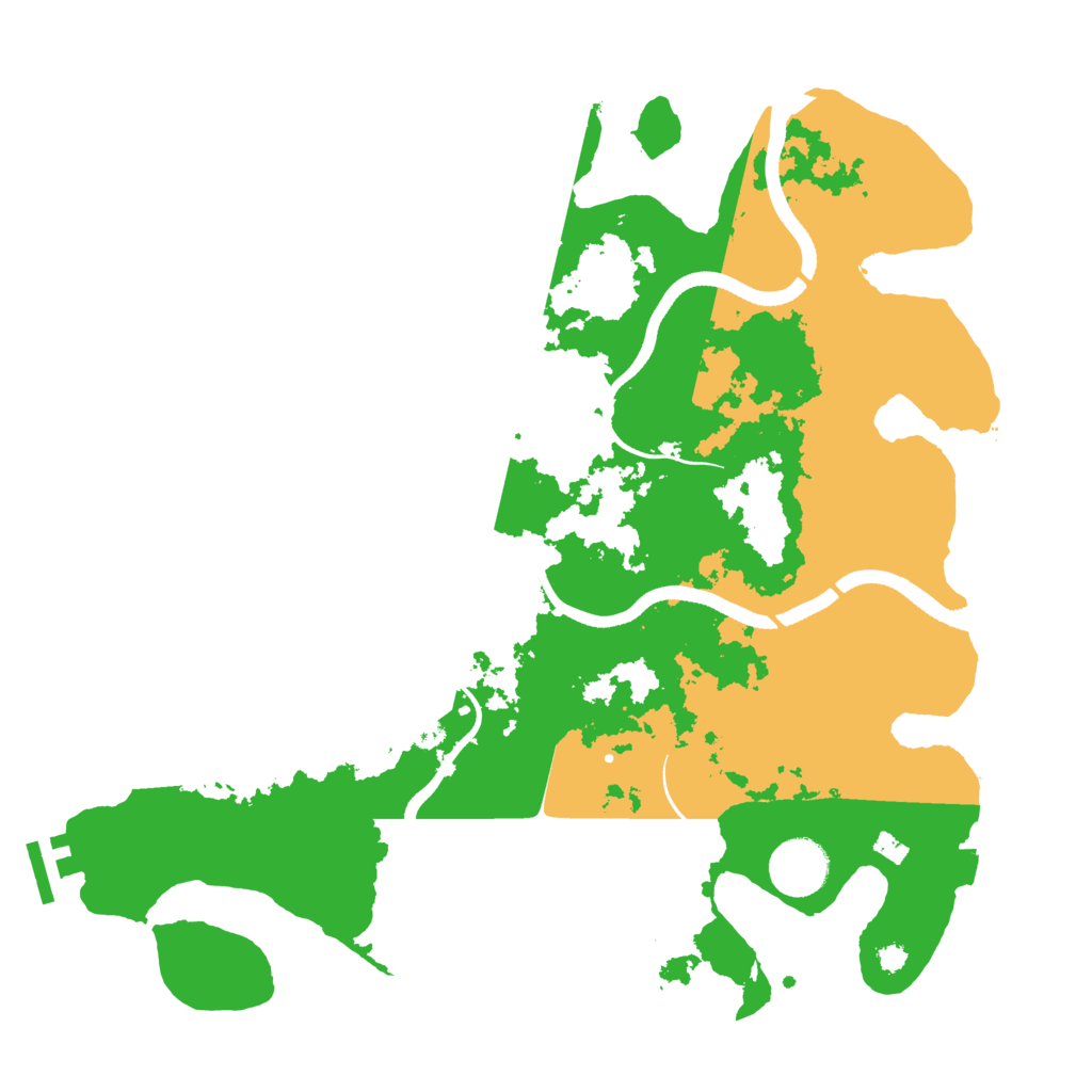 Biome Rust Map: Procedural Map, Size: 3500, Seed: 12652825