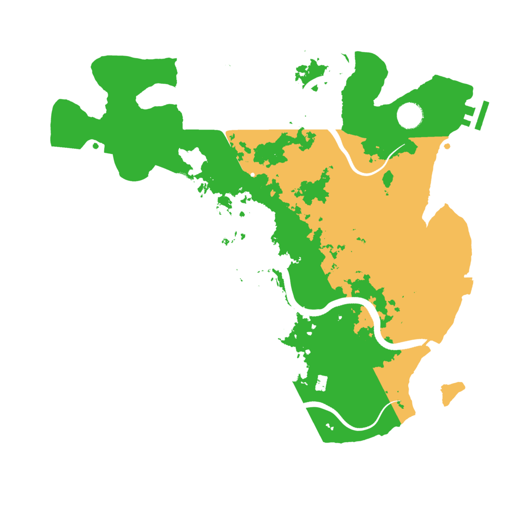 Biome Rust Map: Procedural Map, Size: 3520, Seed: 1495