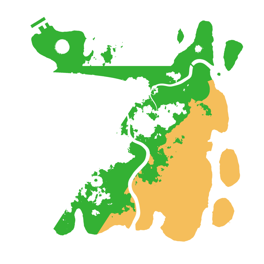 Biome Rust Map: Procedural Map, Size: 3300, Seed: 1296063426