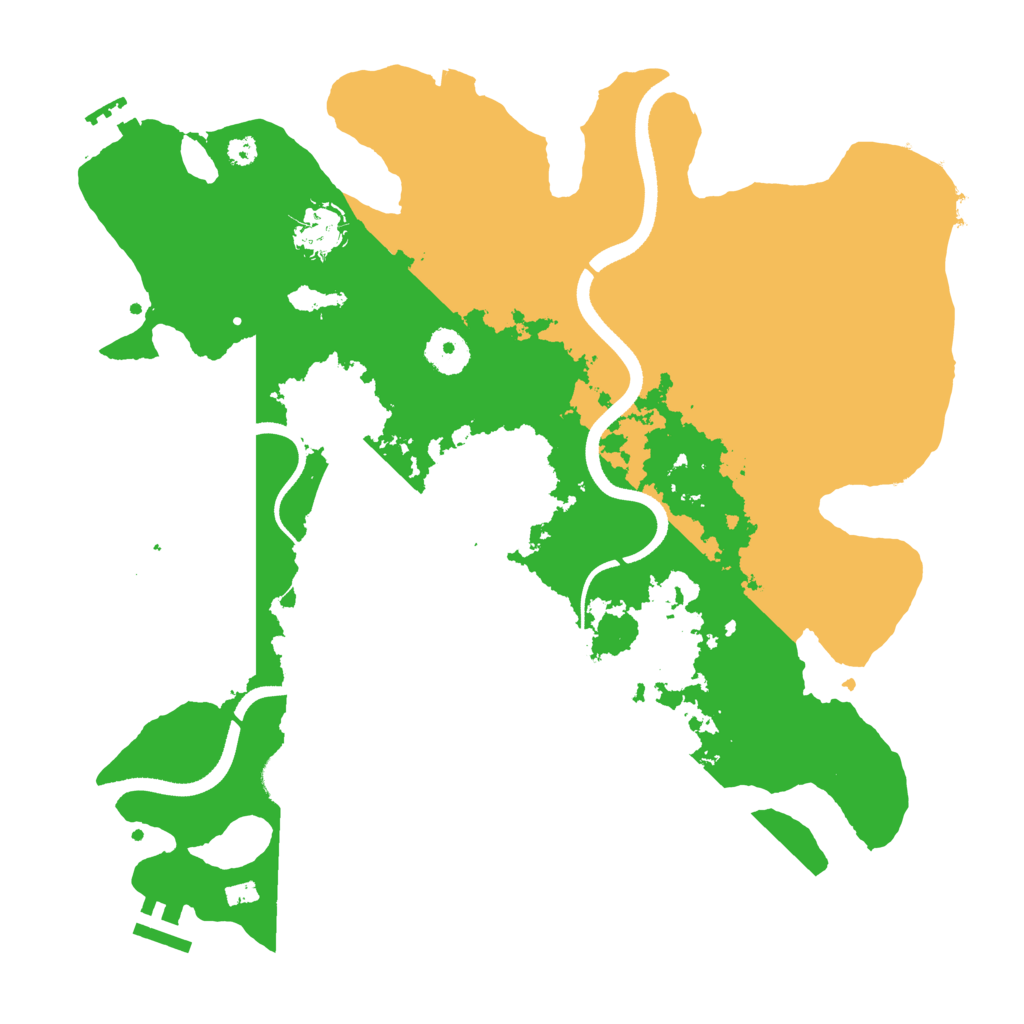 Biome Rust Map: Procedural Map, Size: 3500, Seed: 1579428897