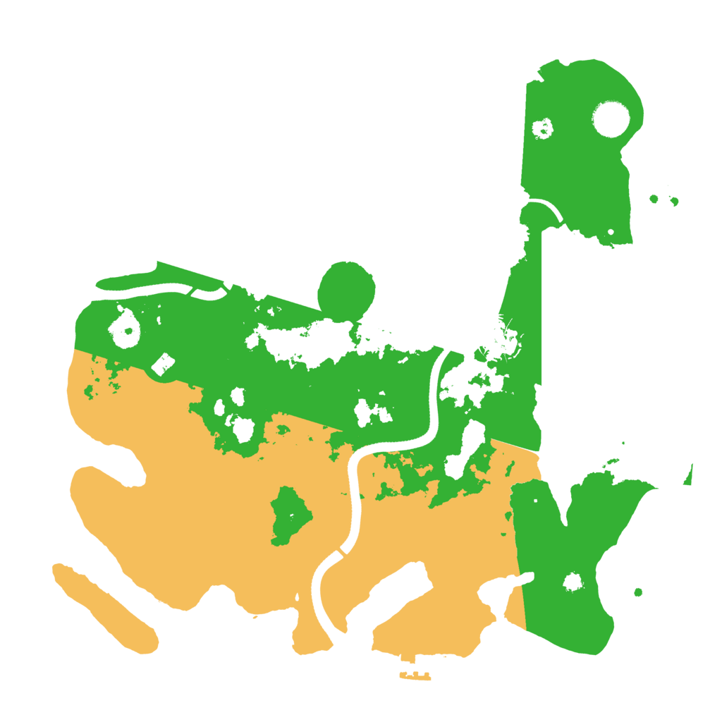 Biome Rust Map: Procedural Map, Size: 3500, Seed: 171951842