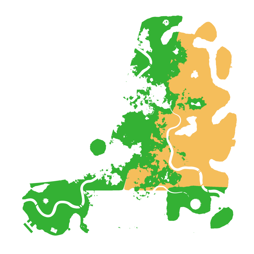Biome Rust Map: Procedural Map, Size: 4300, Seed: 20250613