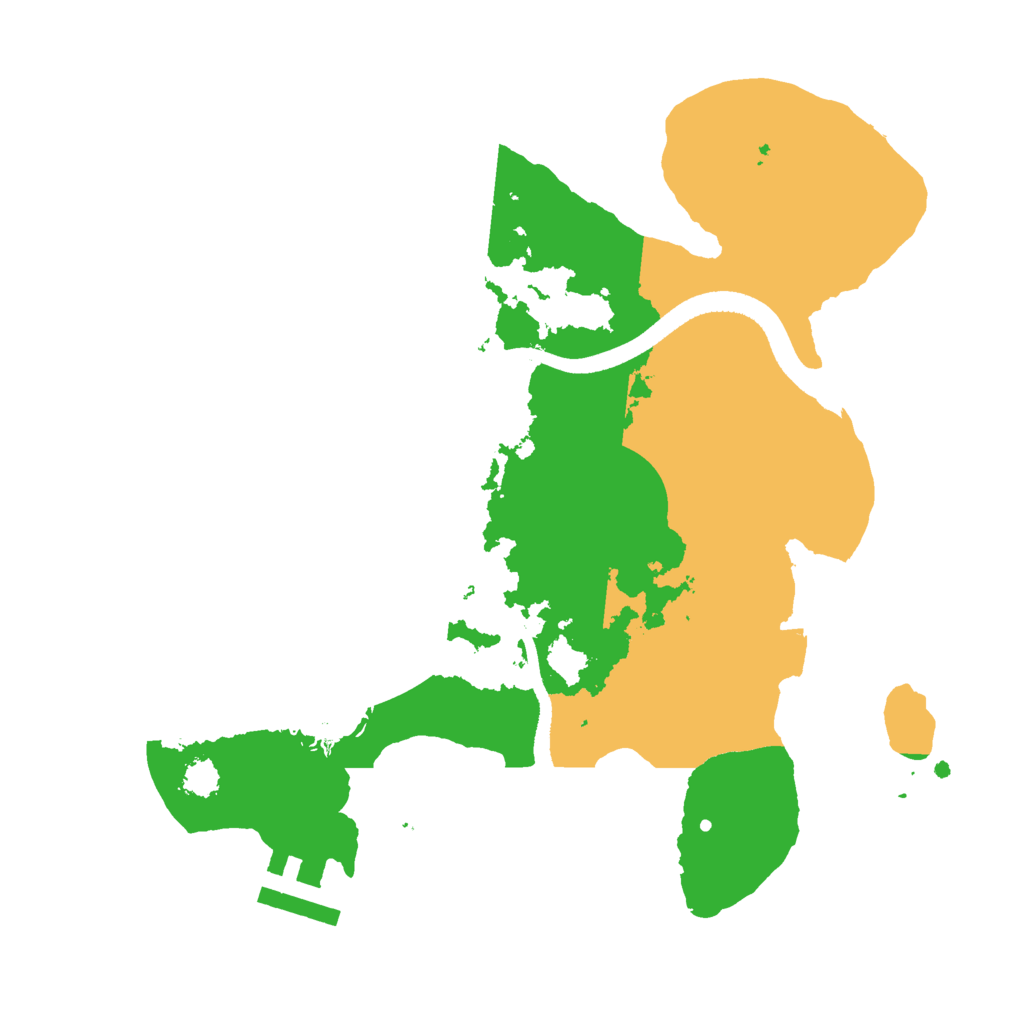 Biome Rust Map: Procedural Map, Size: 2500, Seed: 104330872