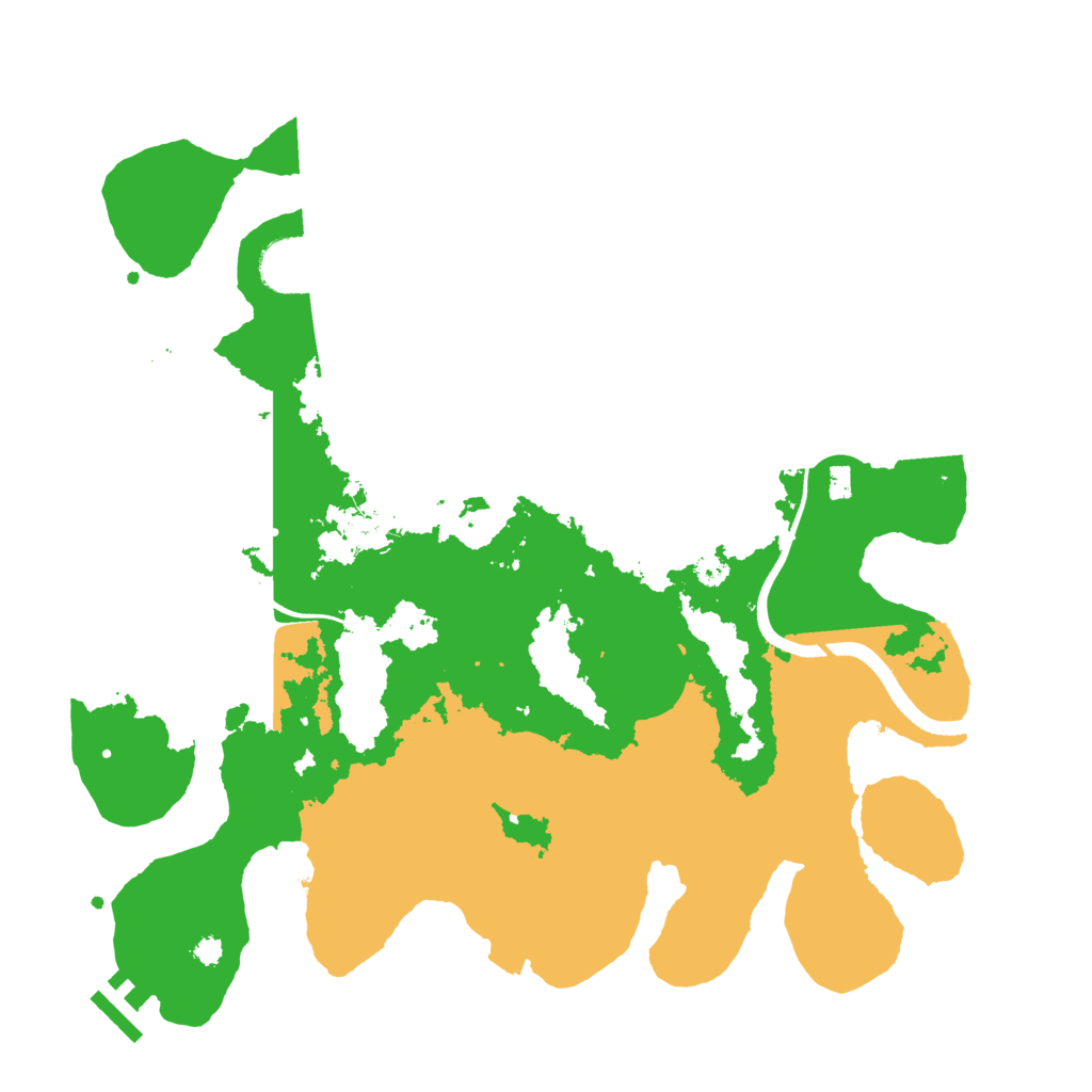 Biome Rust Map: Procedural Map, Size: 3500, Seed: 546783895