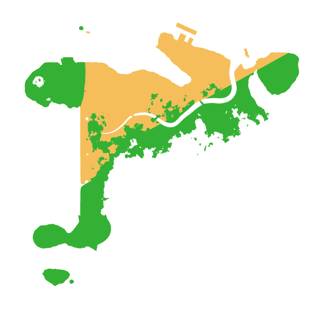 Biome Rust Map: Procedural Map, Size: 3000, Seed: 3951