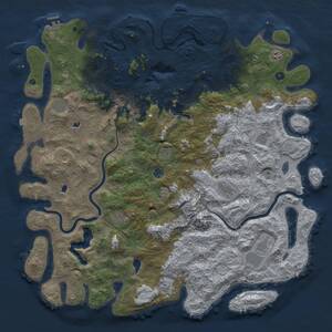 Thumbnail Rust Map: Procedural Map, Size: 5500, Seed: 1570128619, 17 Monuments