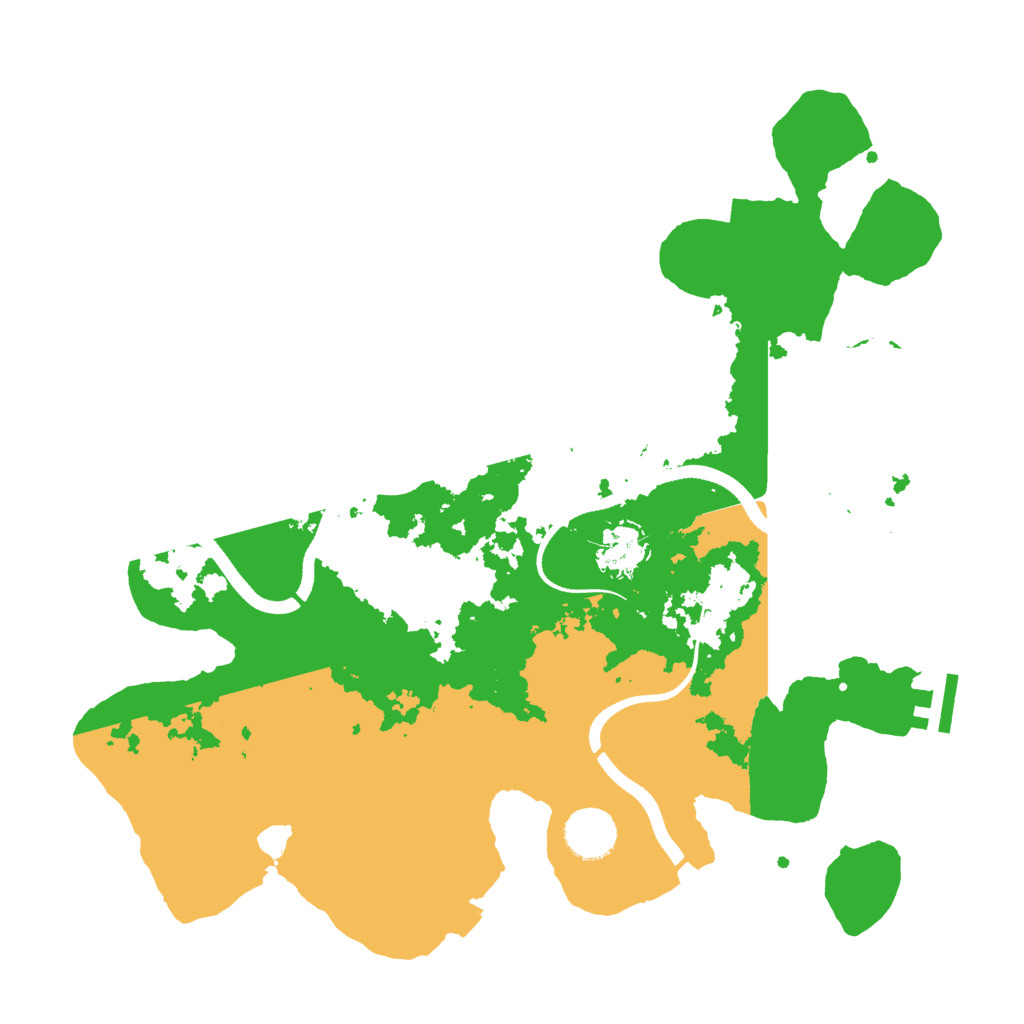 Biome Rust Map: Procedural Map, Size: 3500, Seed: 166079283