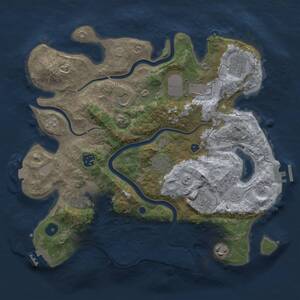 Thumbnail Rust Map: Procedural Map, Size: 3600, Seed: 153179776, 15 Monuments