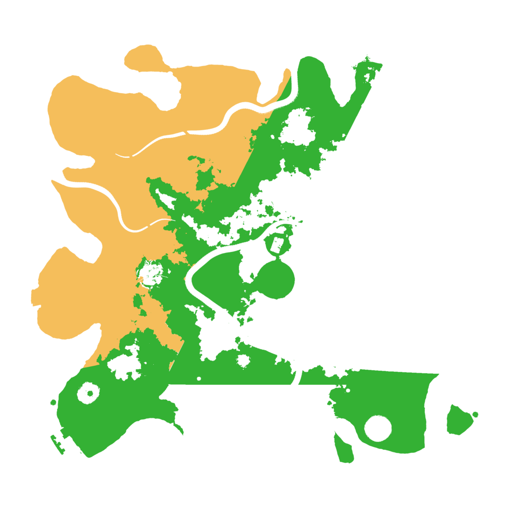 Biome Rust Map: Procedural Map, Size: 3600, Seed: 153179776