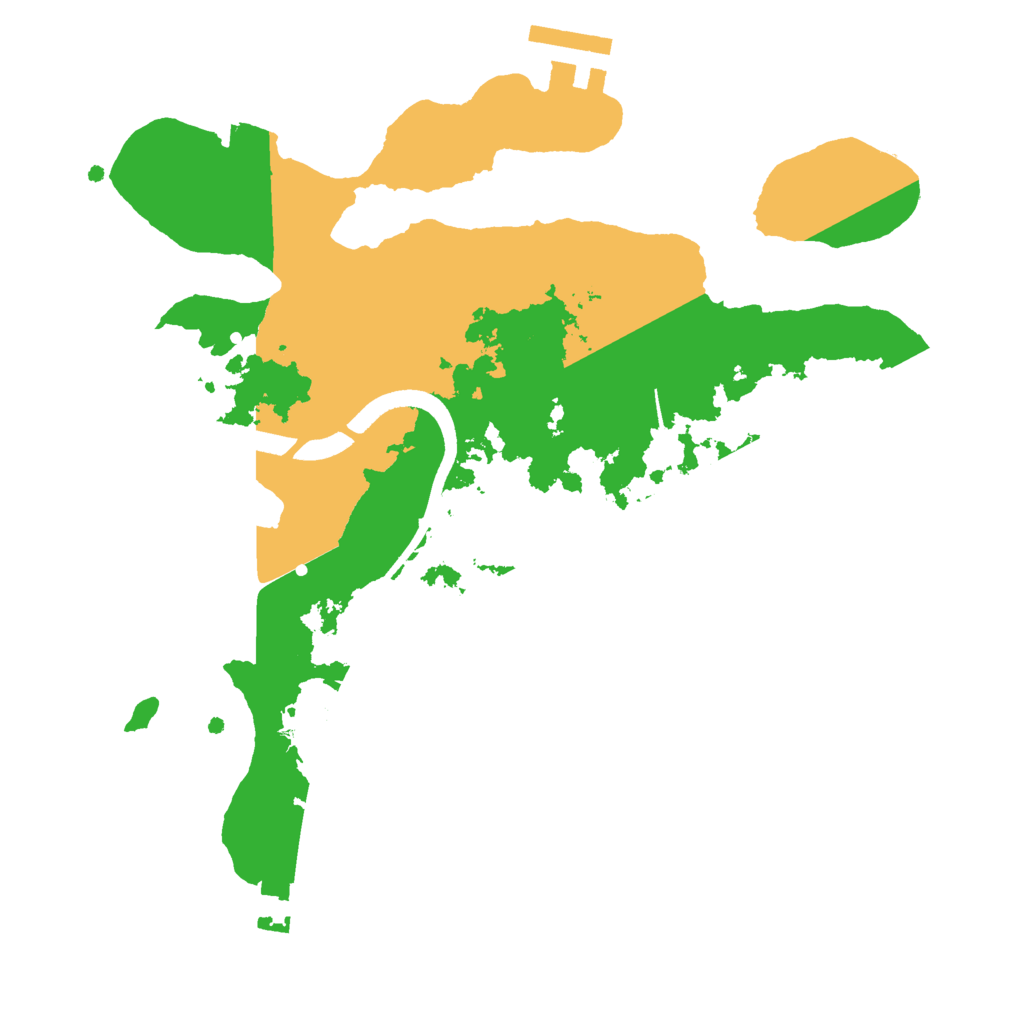 Biome Rust Map: Procedural Map, Size: 2500, Seed: 997406515