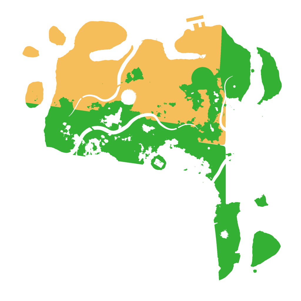 Biome Rust Map: Procedural Map, Size: 3520, Seed: 195