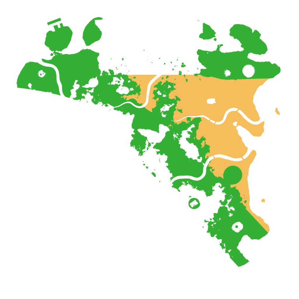 Biome Rust Map: Procedural Map, Size: 4300, Seed: 2025613