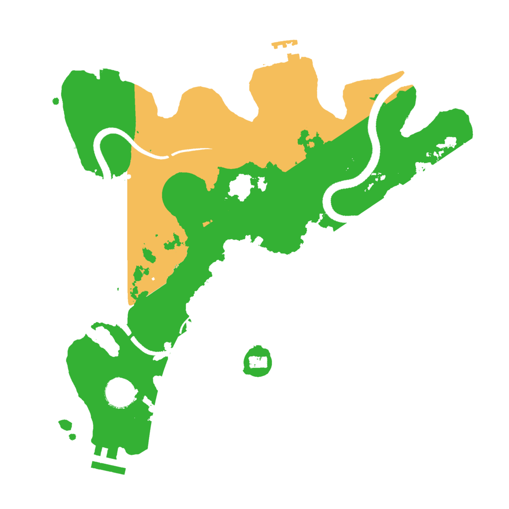 Biome Rust Map: Procedural Map, Size: 3000, Seed: 1558610062