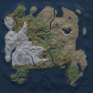 Thumbnail Rust Map: Procedural Map, Size: 4250, Seed: 777534, 15 Monuments