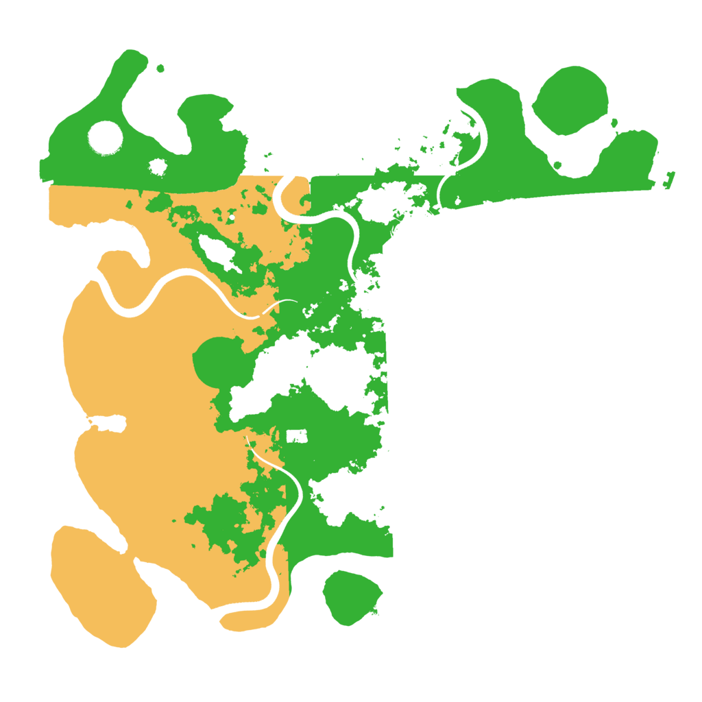 Biome Rust Map: Procedural Map, Size: 3600, Seed: 13625