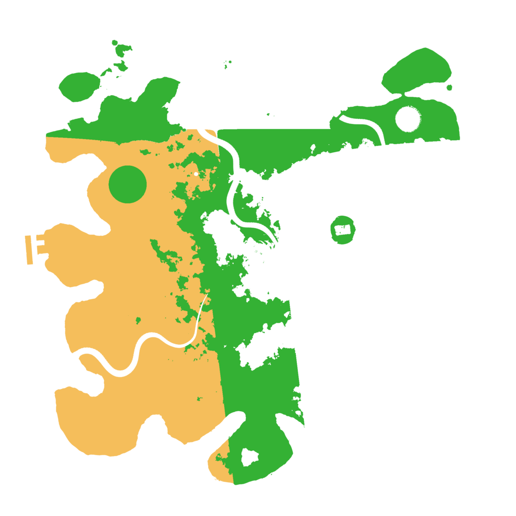 Biome Rust Map: Procedural Map, Size: 3600, Seed: 686787