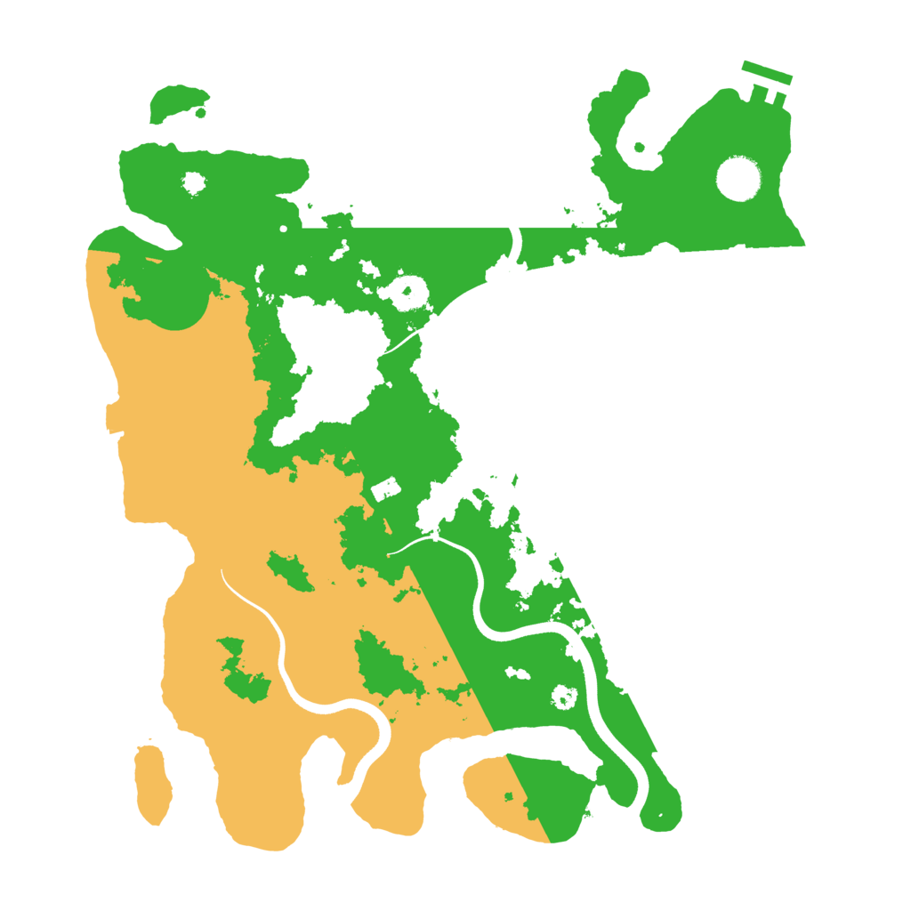 Biome Rust Map: Procedural Map, Size: 3600, Seed: 668065