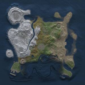 Thumbnail Rust Map: Procedural Map, Size: 3000, Seed: 10102992, 11 Monuments