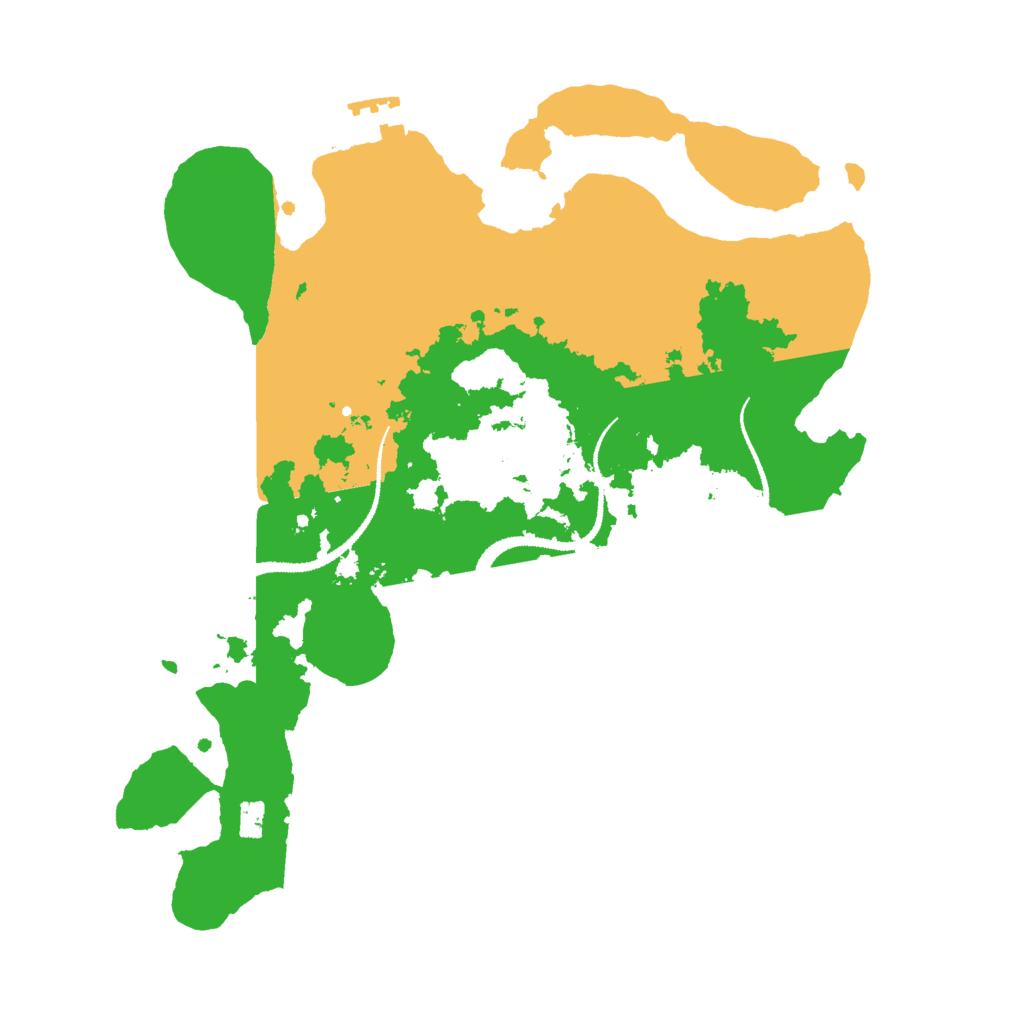 Biome Rust Map: Procedural Map, Size: 3000, Seed: 102404599