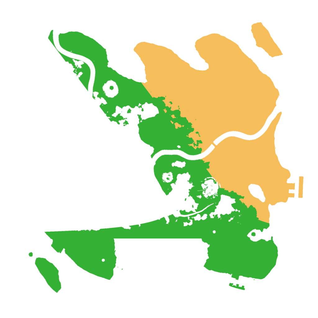 Biome Rust Map: Procedural Map, Size: 3000, Seed: 1216212904