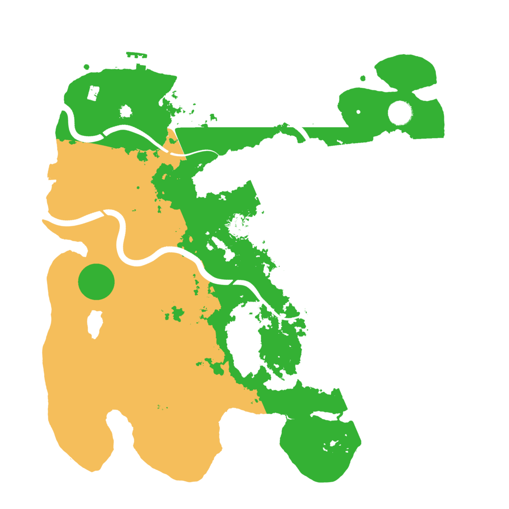 Biome Rust Map: Procedural Map, Size: 3700, Seed: 1303641554