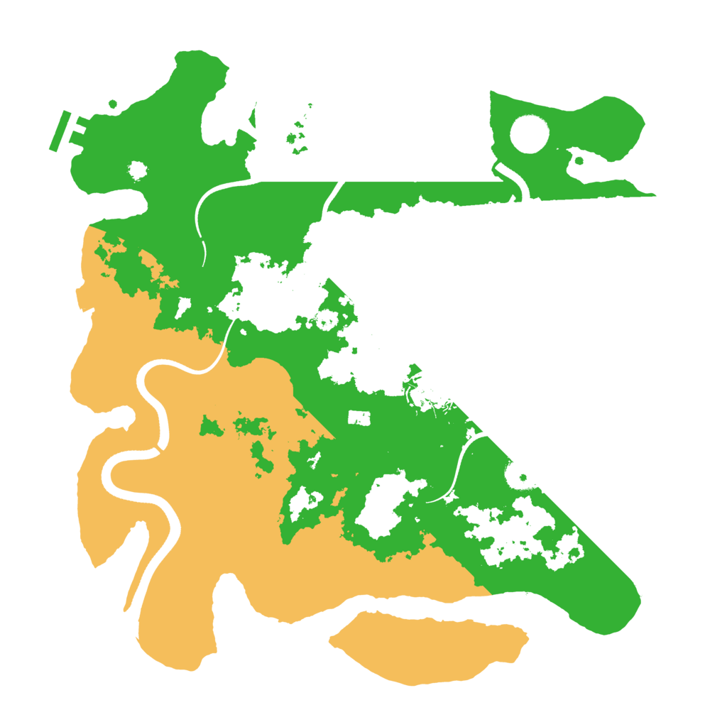 Biome Rust Map: Procedural Map, Size: 3500, Seed: 650214615