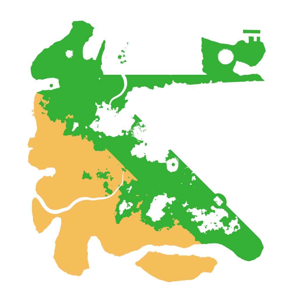 Biome Rust Map: Procedural Map, Size: 3500, Seed: 650214615