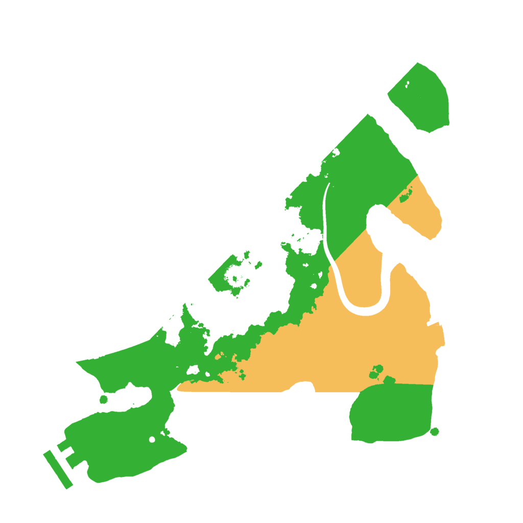 Biome Rust Map: Procedural Map, Size: 2500, Seed: 1348541764