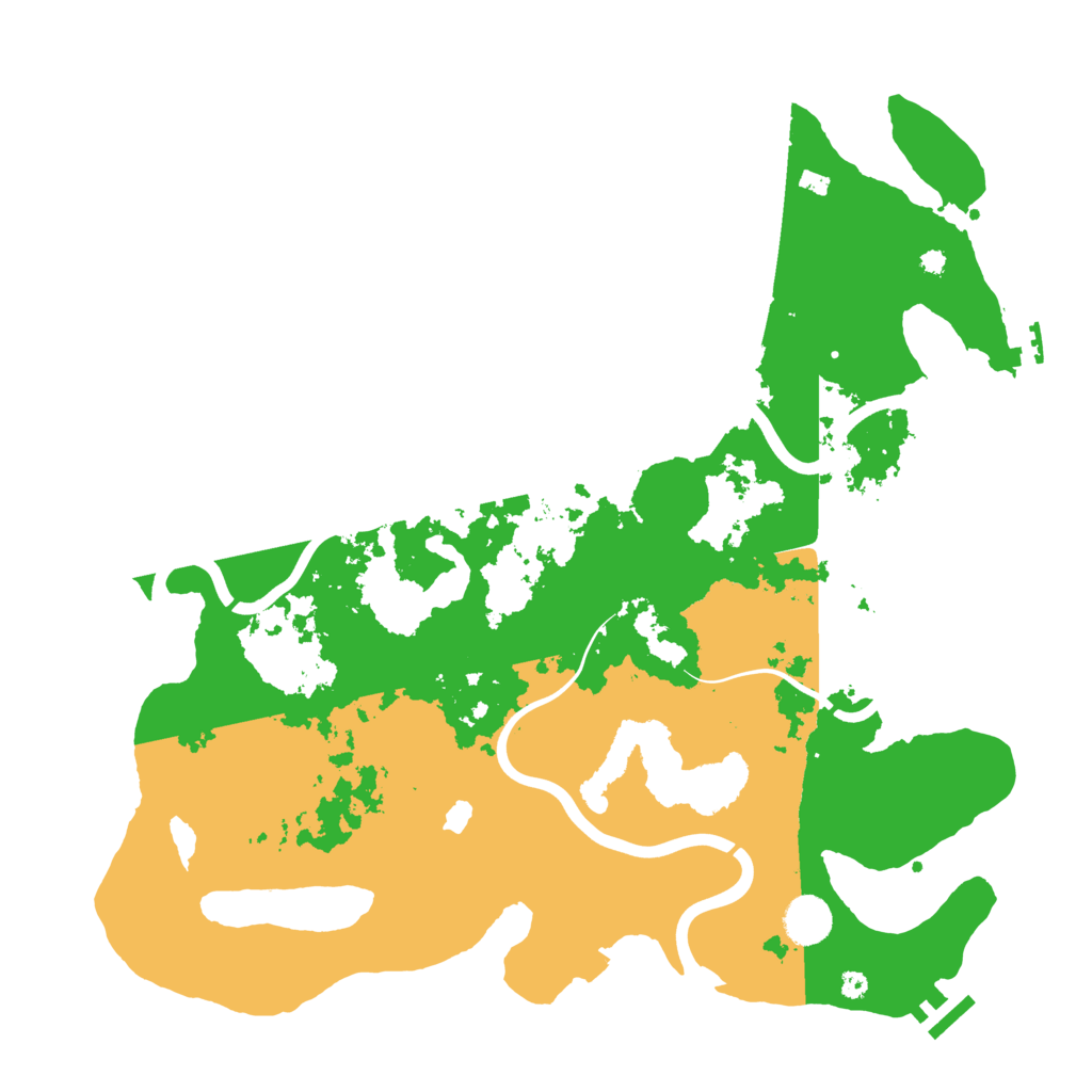 Biome Rust Map: Procedural Map, Size: 4000, Seed: 255255