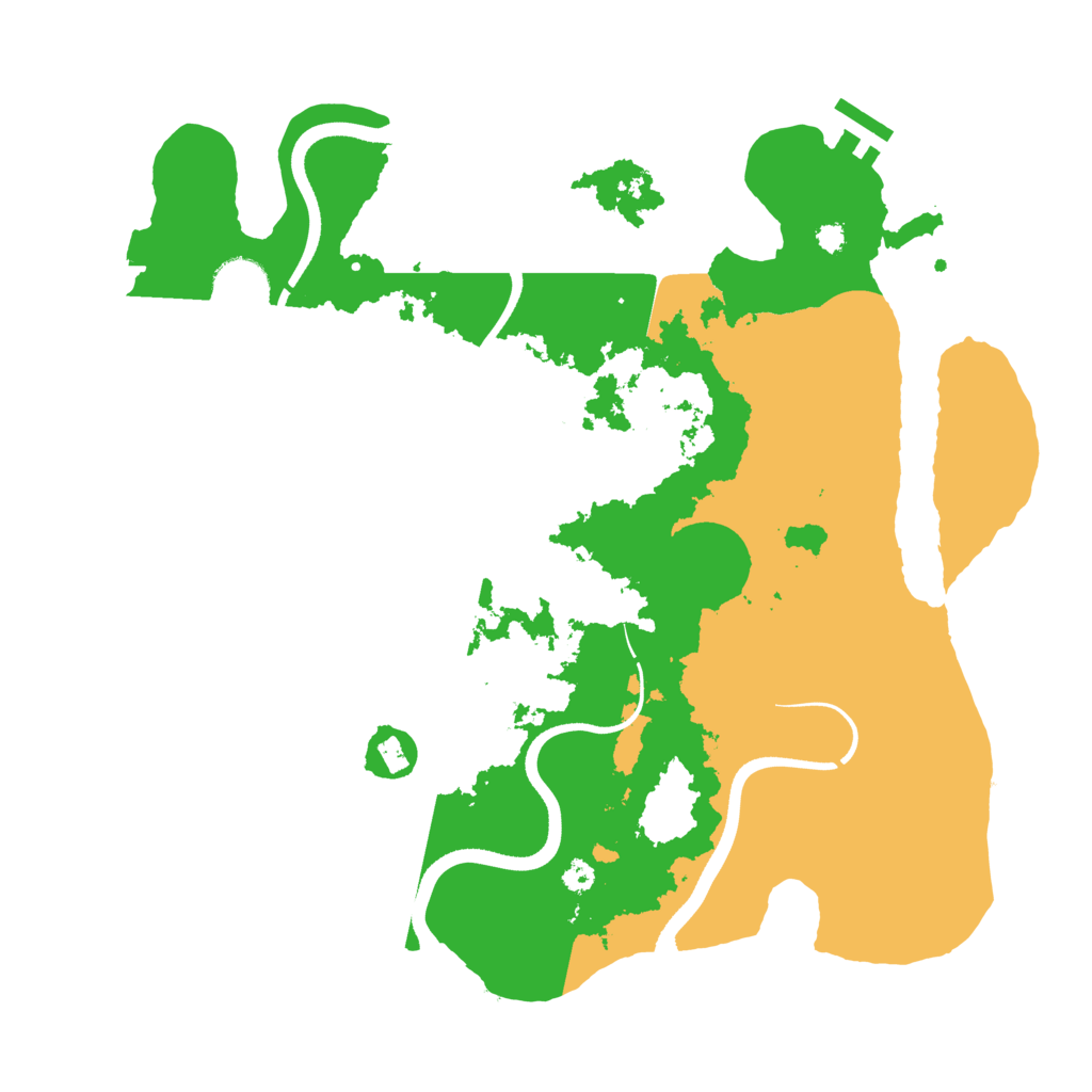 Biome Rust Map: Procedural Map, Size: 3500, Seed: 1509518389